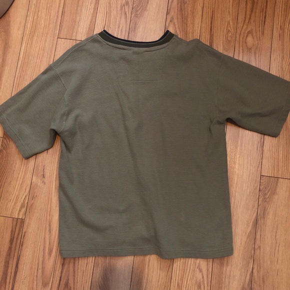 Green Oversized Ribbed Tee - Picture 2 of 2